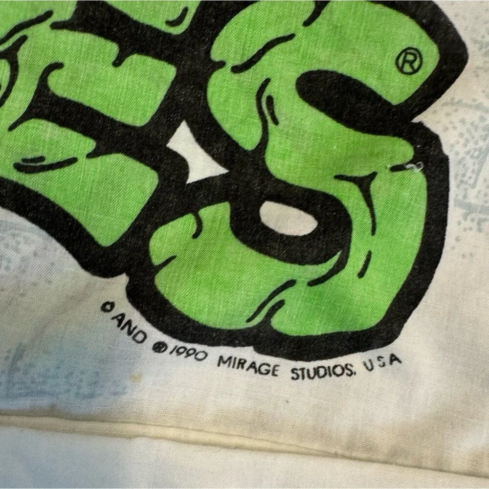 Vintage 1990 Mirage Studios Teenage Mutant Ninja Turtles 2 Standard Pillow Cases